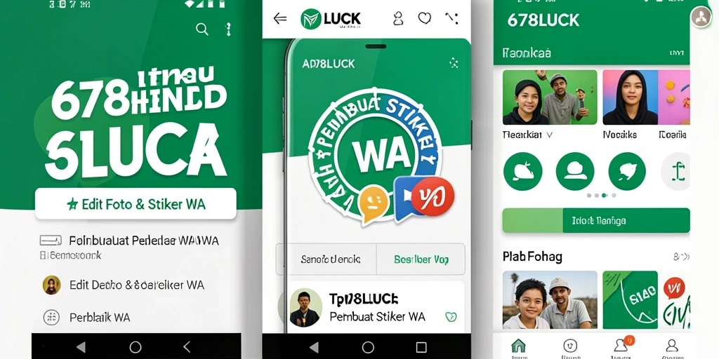 Screenshot utama 678LUCK menampilkan antarmuka aplikasi yang sederhana dan menarik.