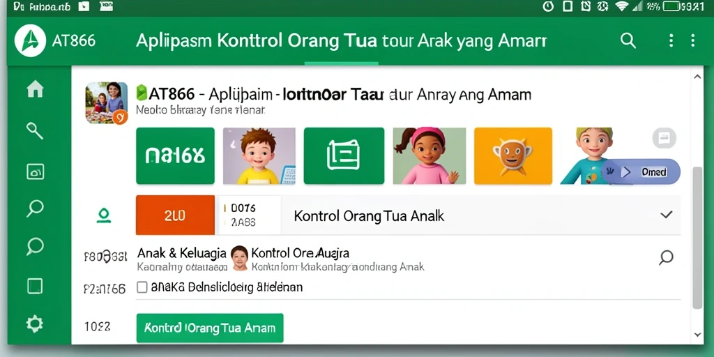 Antarmuka AT866 yang interaktif dan bersahabat untuk anak.
