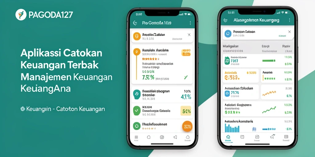 Tampilan antarmuka aplikasi PAGODA127 yang memudahkan pencatatan keuangan.