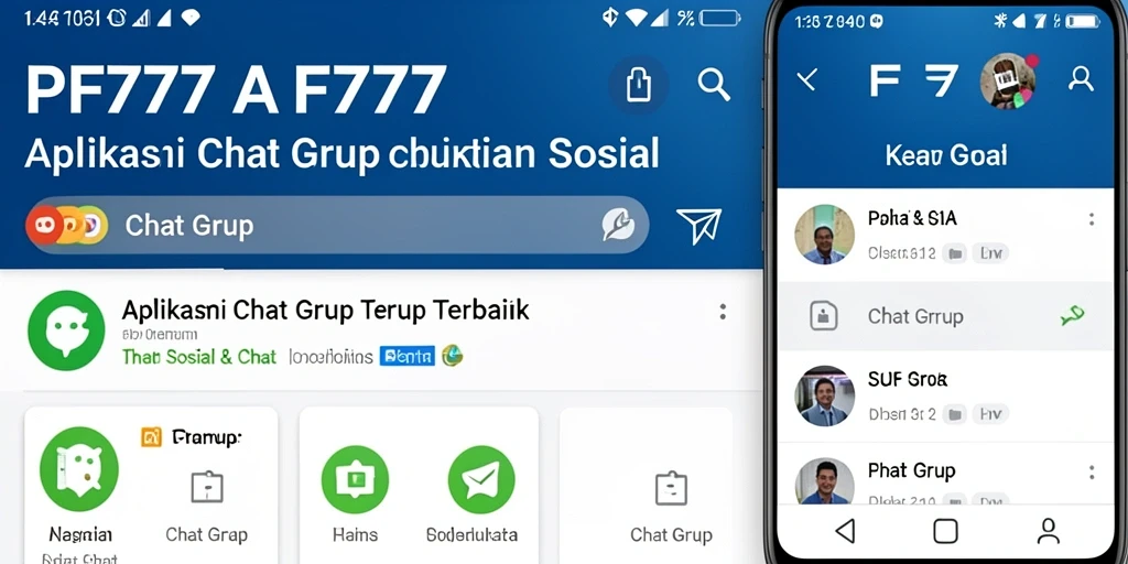 Tampilan antarmuka PF777 yang menarik untuk Chat Grup.