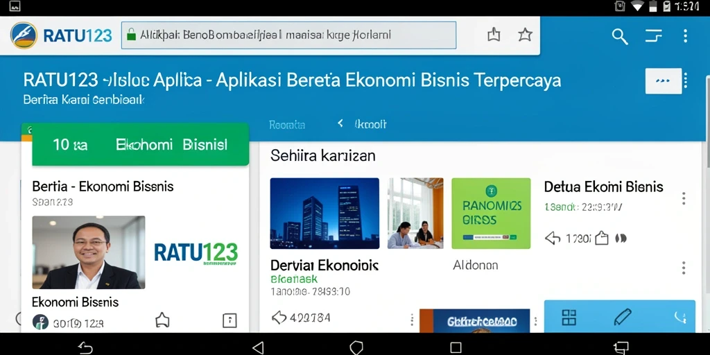Antarmuka pengguna RATU123 menampilkan berita ekonomi terupdate.